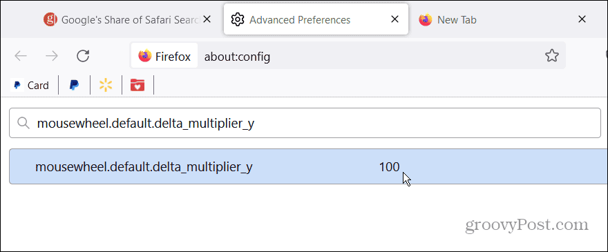 mus värde config