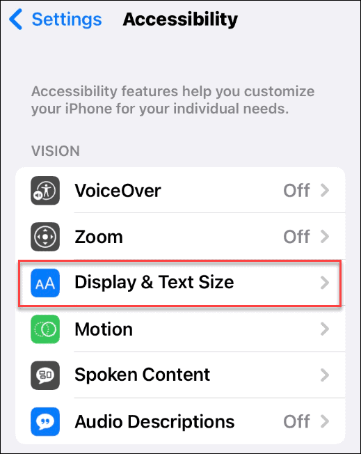 display och text inverterar färger på en iPhone