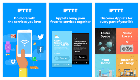 IFTTT: s nya applets för samman dina favorittjänster för att skapa nya upplevelser.