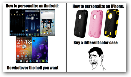 anpassa Android-äpple