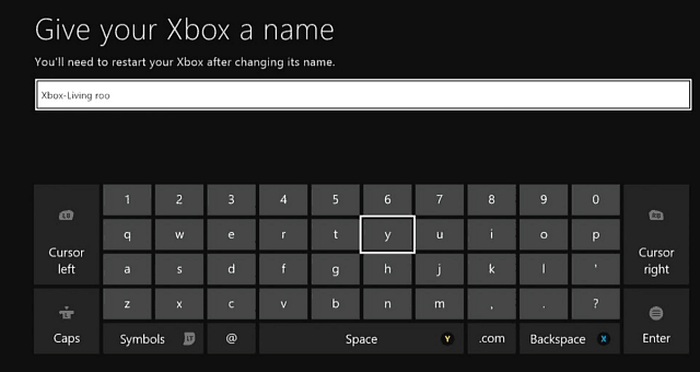 Hur man byter namn på din Xbox One-konsol