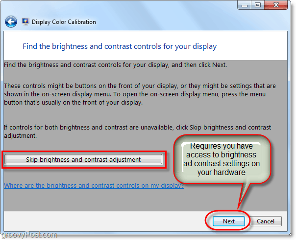 Hur man kalibrerar skärmfärgen på Windows 7 med dccw.exe