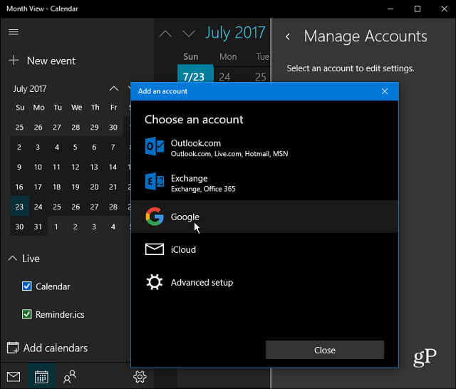 Hantera din Google-kalender med Cortana i Windows 10