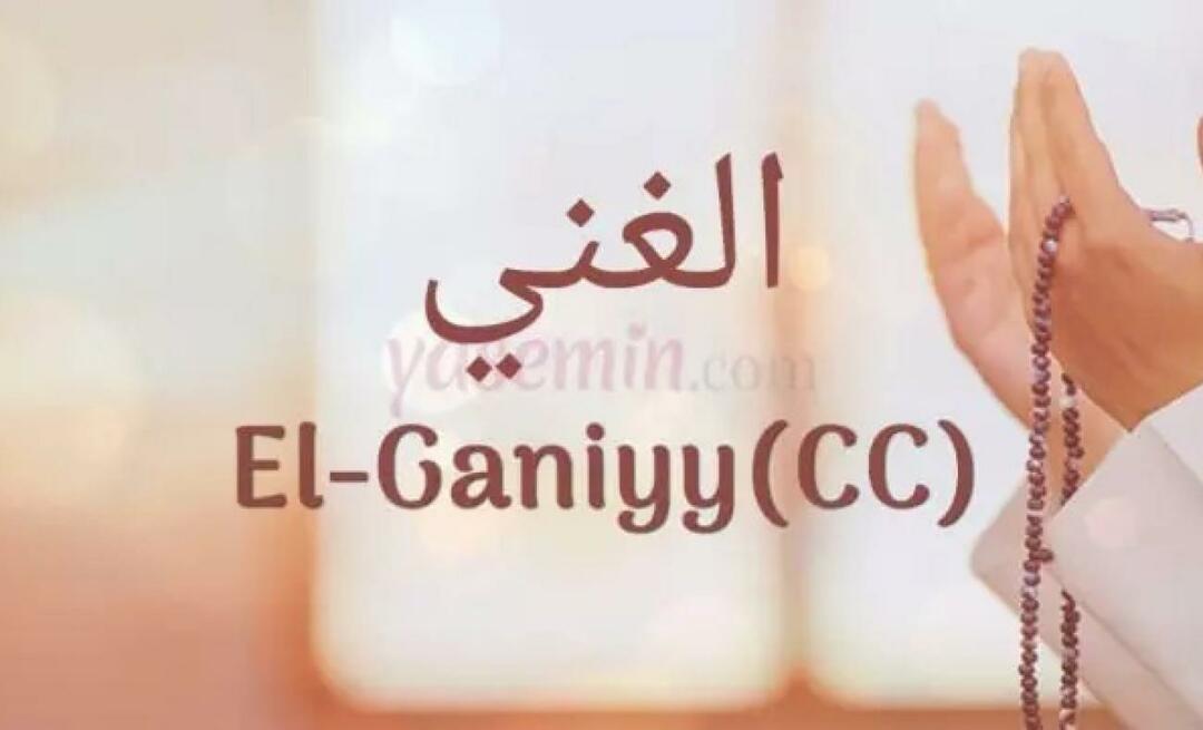 Vad betyder El Ganiyy (c.c) från Esmaül Hüna? Vilka är fördelarna med Al-Ghaniyy (c.c)?