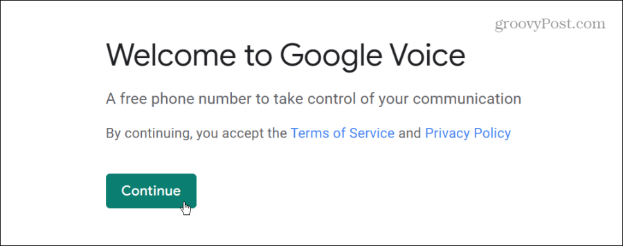 välkommen till Google Voice