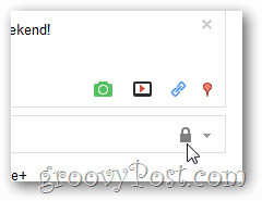Google+ låst inlägg hänglås