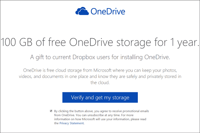 100 GB gratis OneDrive-lagring i två år (uppdaterad)