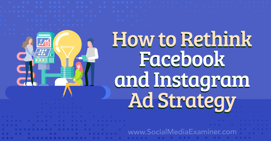 Hur man tänker om Facebook och Instagram Ad Strategy-Social Media Examiner