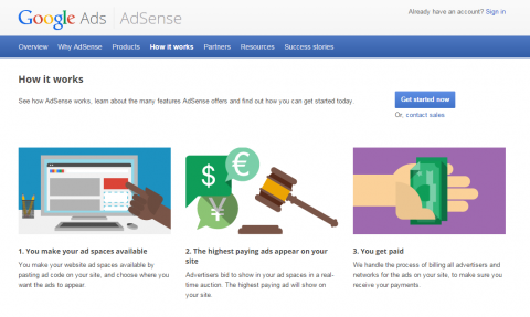 Google AdSense kan ge dig en uppfattning om vad varje placering på din webbplats kan vara värd. 