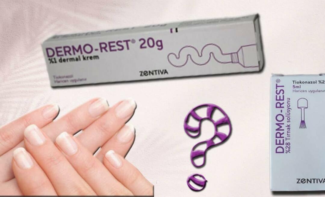 Vad är dermo-rest cream, vad gör det? Vilka är biverkningarna? Användning av dermo-rest!