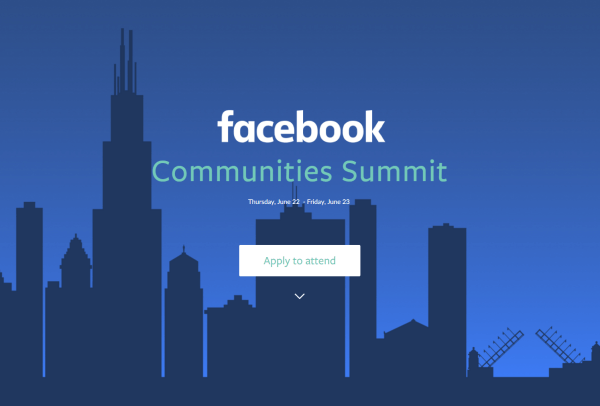 Facebook är värd för det första någonsin Facebook Communities Summit den 22 och 23 juni i Chicago.