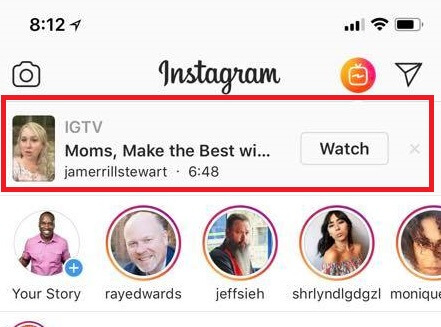 Instagram lägger till aviseringar för IGTV-videor.