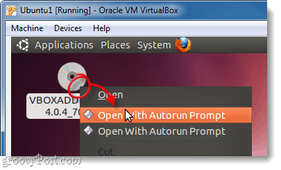 autorun vboxadditionsdisk i ubuntu virtualbox
