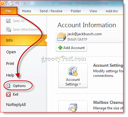 Visa utvecklarfliken i Outlook 2010