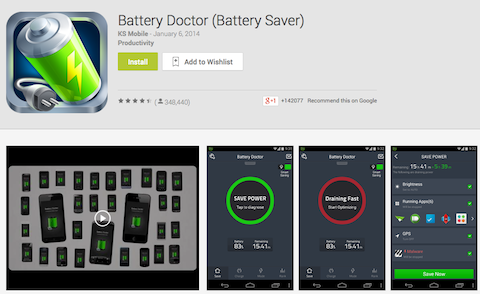 batteri läkare app