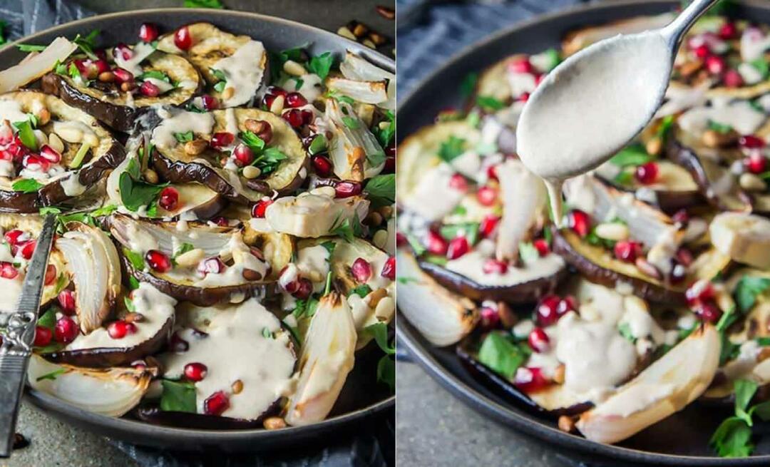 Vad kan jag laga med aubergine? Aubergine sallad recept med tahini! Fingerpirrande auberginematrätt