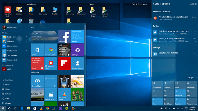 Säkerhetskopiera Windows 10 Startmenylayout