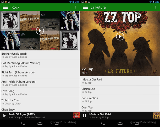 Xbox Music på Android
