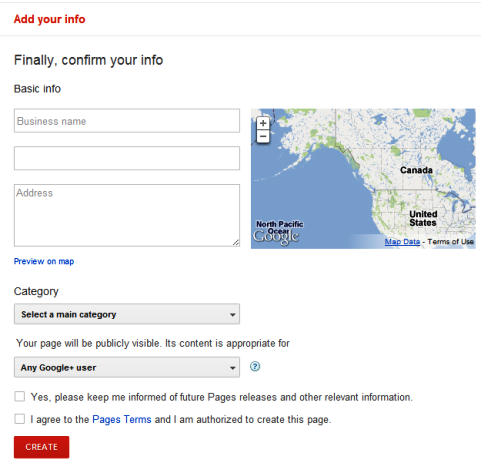 Google+ sidor - Lokala företag och platser