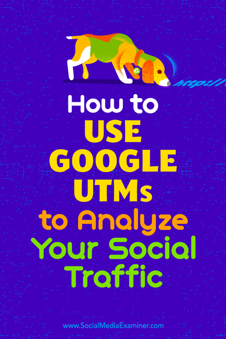 Hur man använder Google UTM för att analysera din sociala trafik av Tammy Cannon på Social Media Examiner.