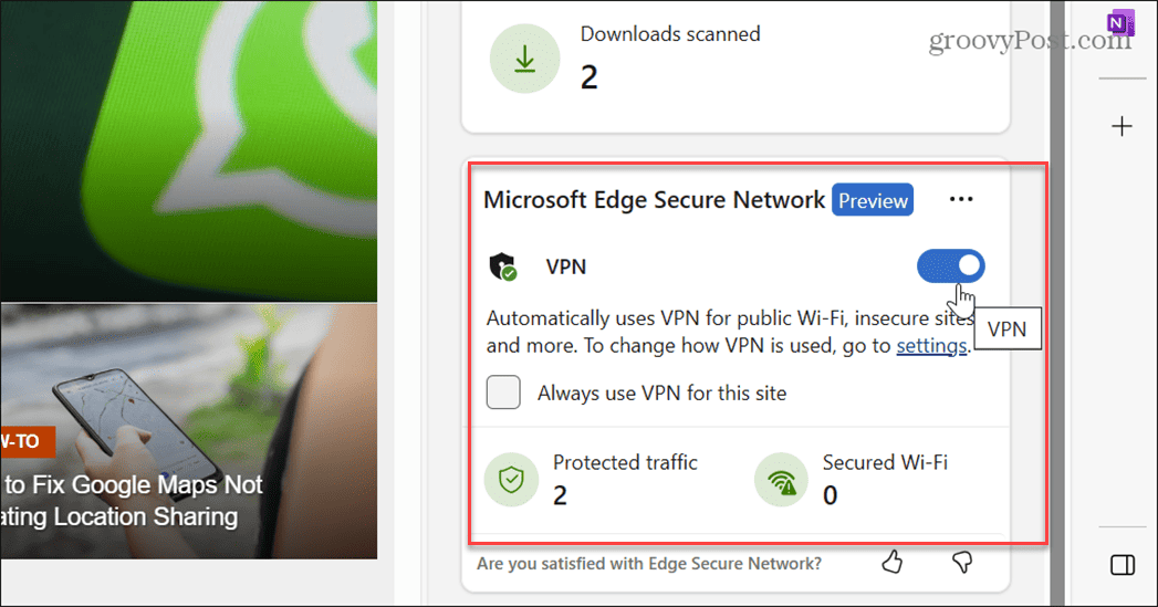 Använd Microsoft Edge VPN
