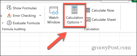 excel beräkningsalternativ