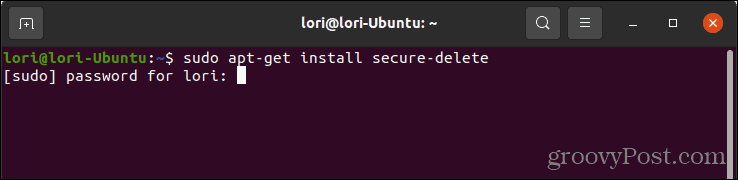 Installera säker-delete i Linux