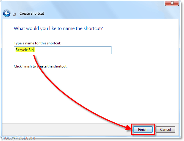 Hur du hittar papperskorgen från startmenyn i Windows 7