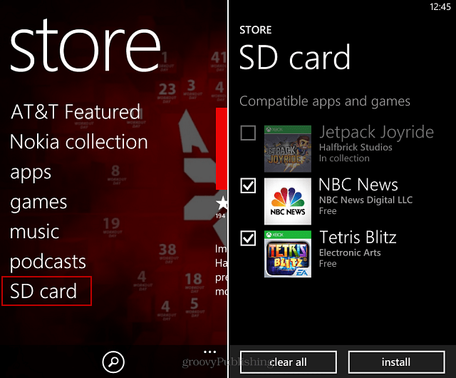 Så här laddar du appar från SD-kort på Windows Phone 8