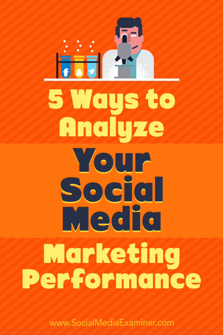 5 sätt att analysera din marknadsföringsprestanda för sociala medier: granskare för sociala medier