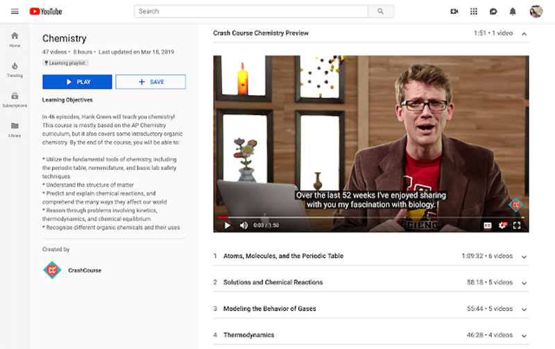 YouTube introducerar inlärningsspellistor för att ge en dedikerad inlärningsmiljö för människor som kommer till YouTube för att lära sig.