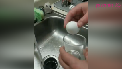 Han kokade det kokta ägget med en sådan teknik.