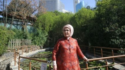 First Lady Nezahat Gökyiğit i Botanical Garden!