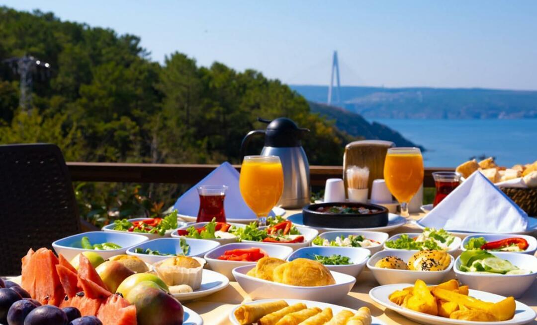 Var är de bästa frukostställena i Istanbul? Var kan man äta frukost i Istanbul?