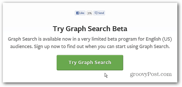 Registrera dig för den nya Facebook-grafsökning Beta