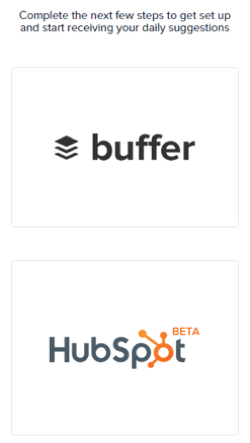 Quuu integreras med både Buffer och HubSpot.