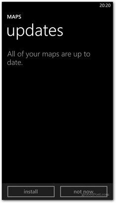 Windows Phone 8: Ladda ner Bing-kartor för offline användning