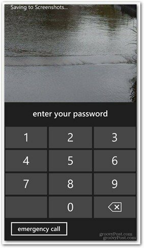 Windows Phone 8 anpassar låsskärmen med lösenord