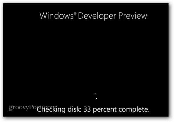 Windows 8 New Disk Error Checking Feature