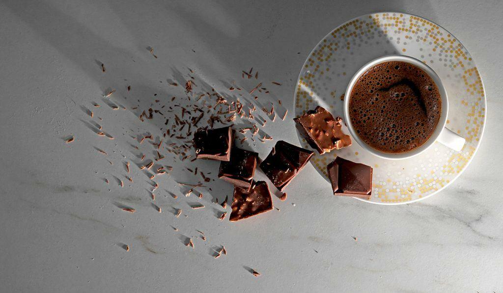 Choklad och turkiskt kaffe duo