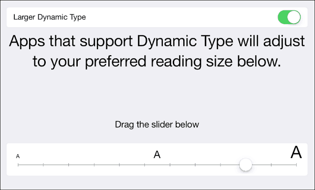 IOS 7 Tips: Gör text större, fetare och lättare att läsa