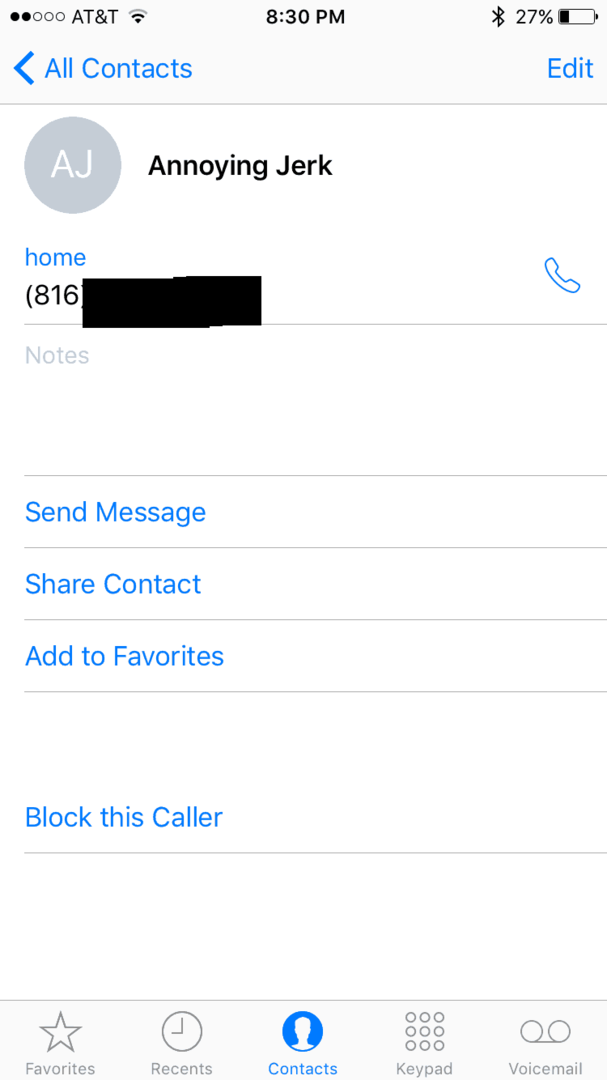 Blockera iPhone-samtal 