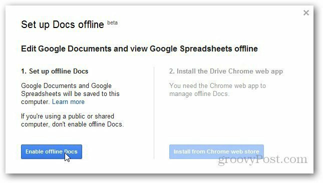 Google Dokument offline 1