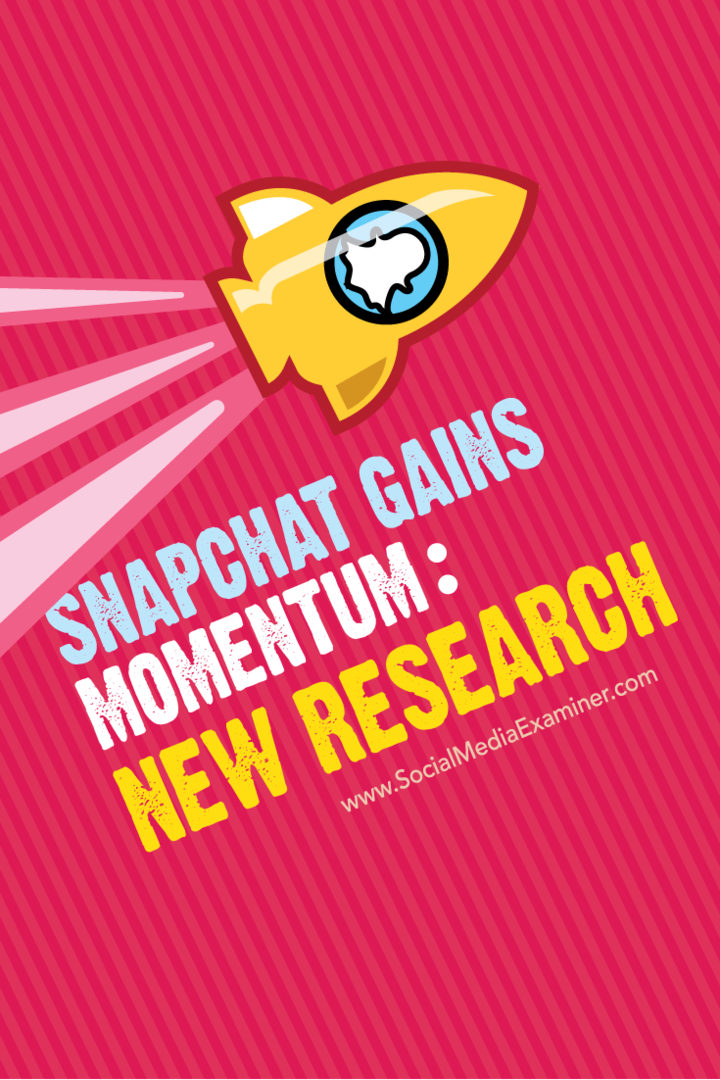 Snapchat får fart: Ny forskning: Social Media Examiner