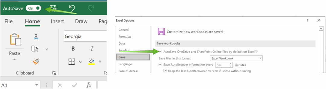 Hur man automatiskt sparar Excel-filer till OneDrive