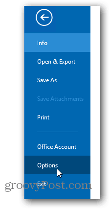 office 2013 ändra färgtema - klickalternativ