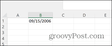Excel-konverterade datum