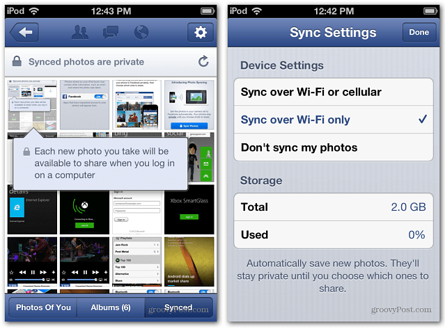 Hur man använder Facebook Photo Sync på Android och iOS