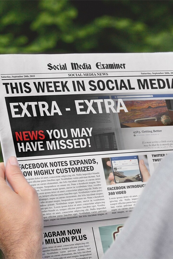 Förbättringar av Facebook-anteckningar: Denna vecka i sociala medier: Social Media Examiner