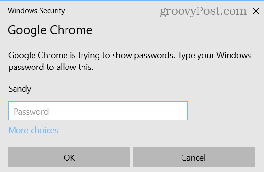 Ange ditt Windows-lösenord